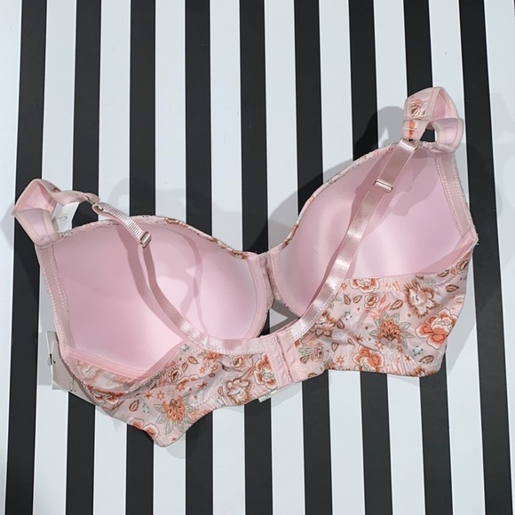 Jessica Simpson bra 42D New Floral lace pink padded throughout NEW‎ - Picture 5 of 5